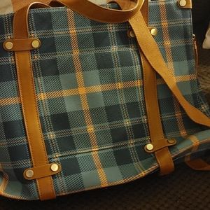 Modcloth Plaid Computer Bag